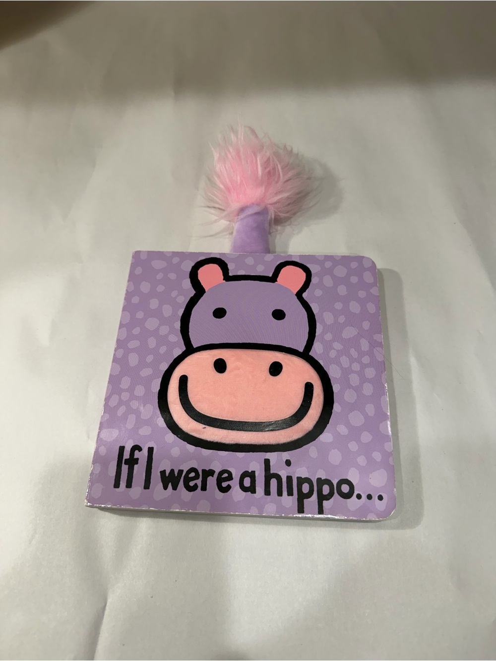 Jellycat Lavender hippo book